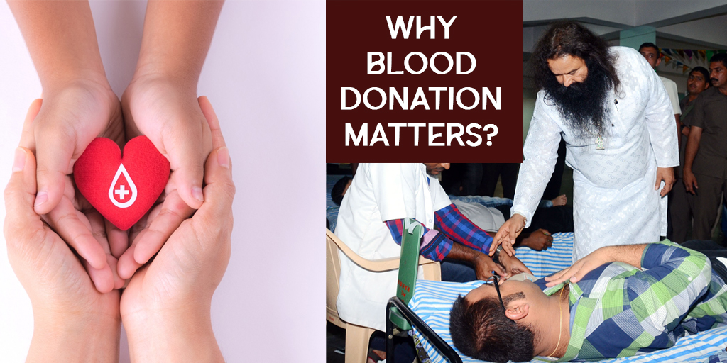 Blood donation awareness in India showing importance of donating blood, myths vs reality, and role of organisations like Red Cross, Dera Sacha Sauda, Rotary, Sankalp India, and BloodConnect.